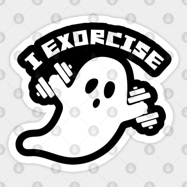 I Exorcise Ghost Halloween Sticker by The WYLD Tribe